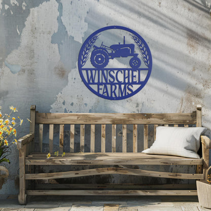 Personalized Tractor & Farm Sign
