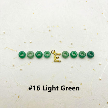 Personalized Stone Initial Keychain, Custom Gold Letter Bag Charm, Bridesmaid Gift for Her, Natural Green Stone Backpack Accessory, Mom Gift