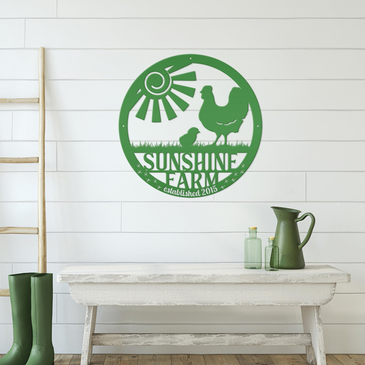 Custom Chicken Sign - Personalized Chicken Farm Sign