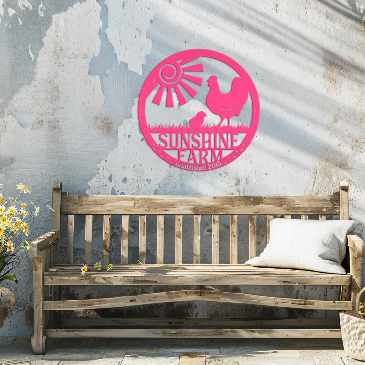 Custom Chicken Sign - Personalized Chicken Farm Sign