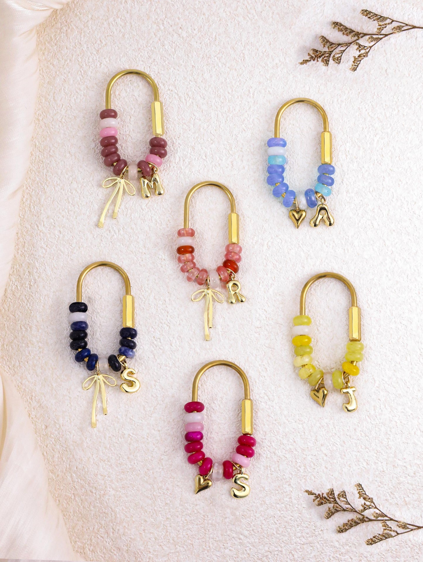 Personalized Birthstone Bag Charm, Custom Month Crystal Keychain, Beaded Purse Charm, Cute Handbag Accessory Gift for Women