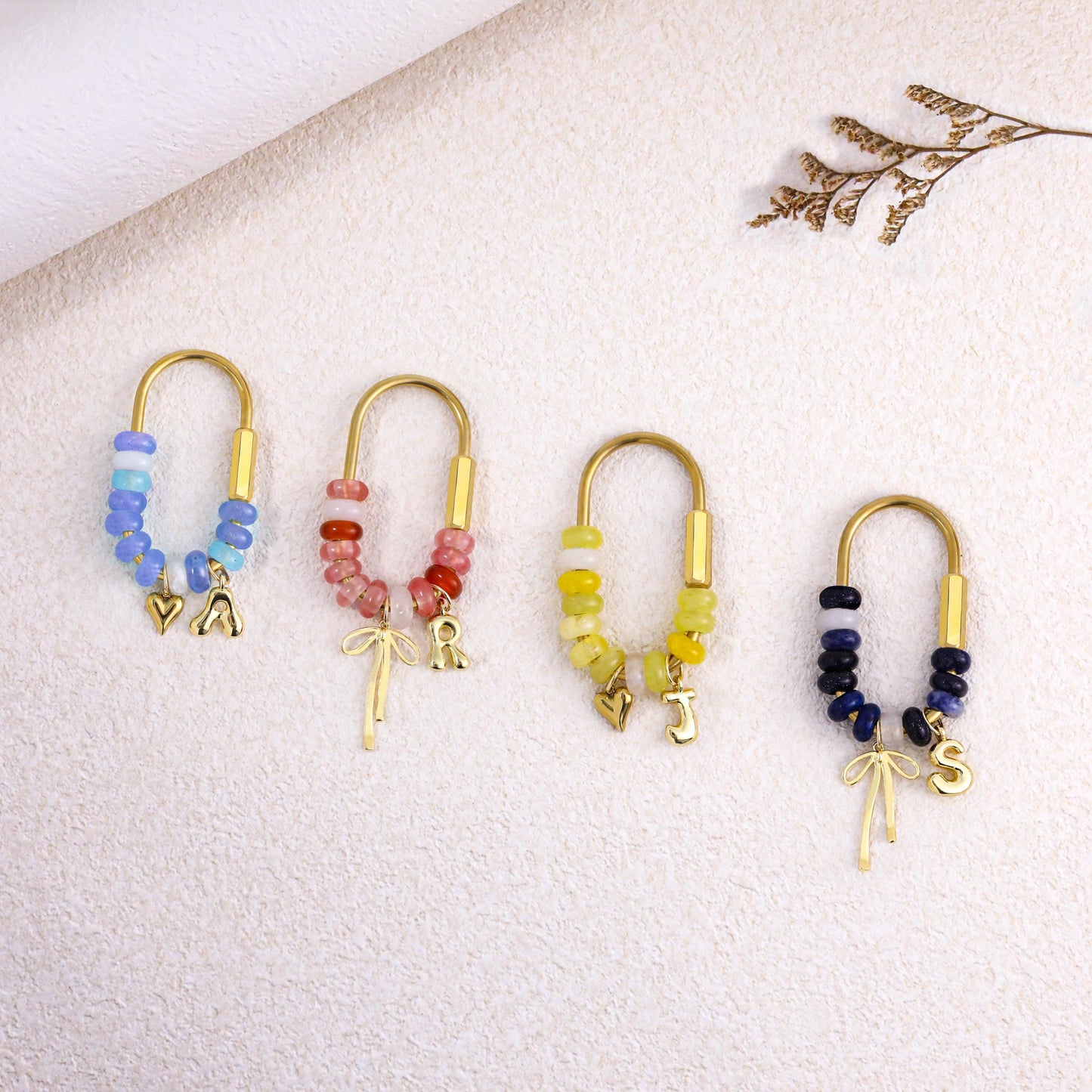 Personalized Birthstone Bag Charm, Custom Month Crystal Keychain, Beaded Purse Charm, Cute Handbag Accessory Gift for Women