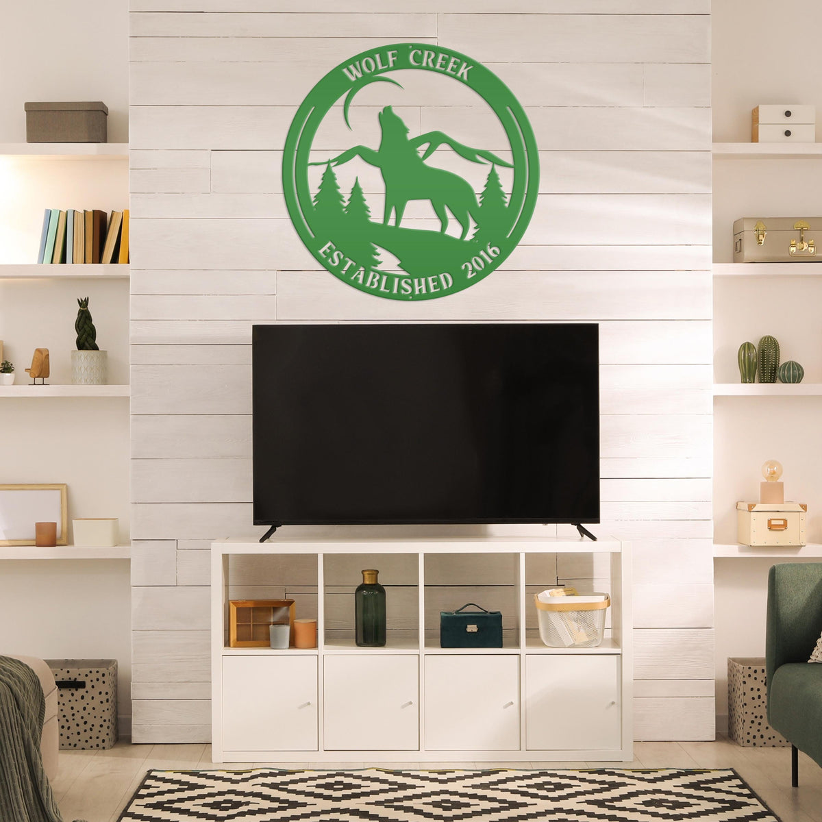 Custom Wolf Sign, Wolf In The Wild Sign, Howling Wolf