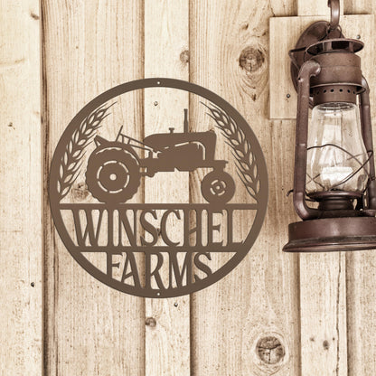 Personalized Tractor & Farm Sign