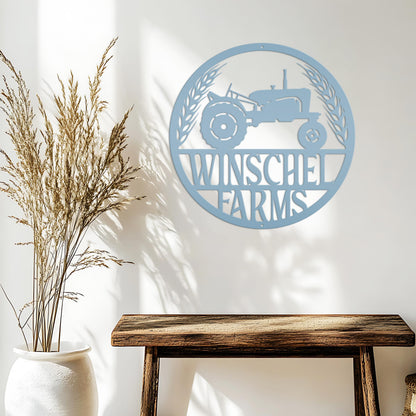 Personalized Tractor & Farm Sign