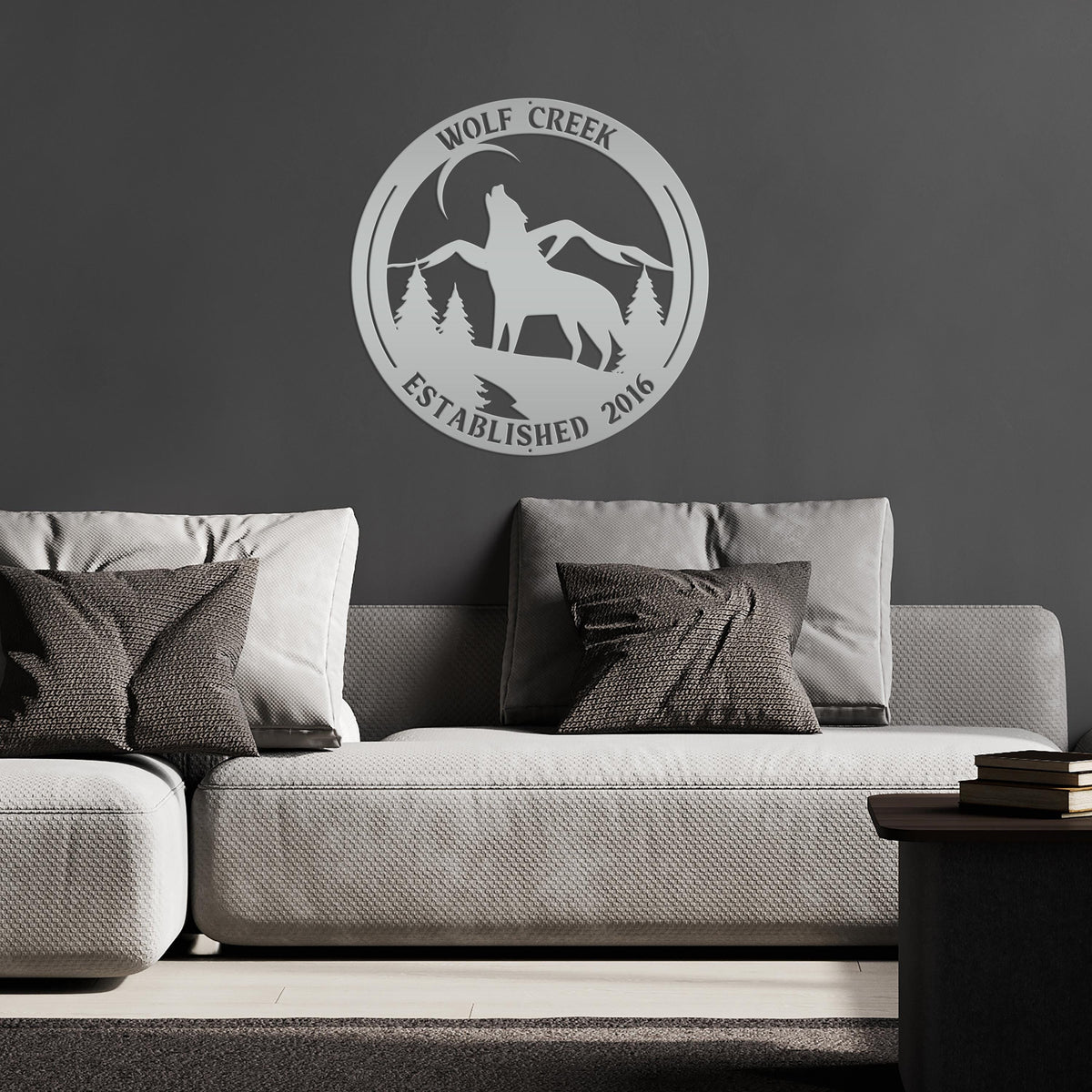 Custom Wolf Sign, Wolf In The Wild Sign, Howling Wolf
