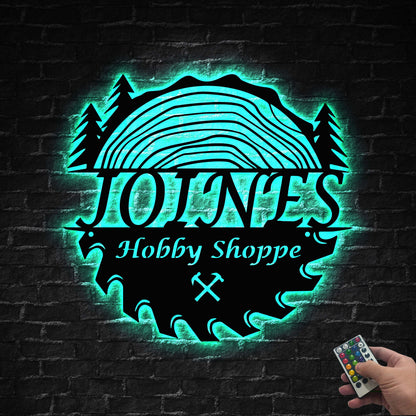 Custom LED Metal Sign, Personalized Neon Style Wall Decor for Gaming Room or Business Logo