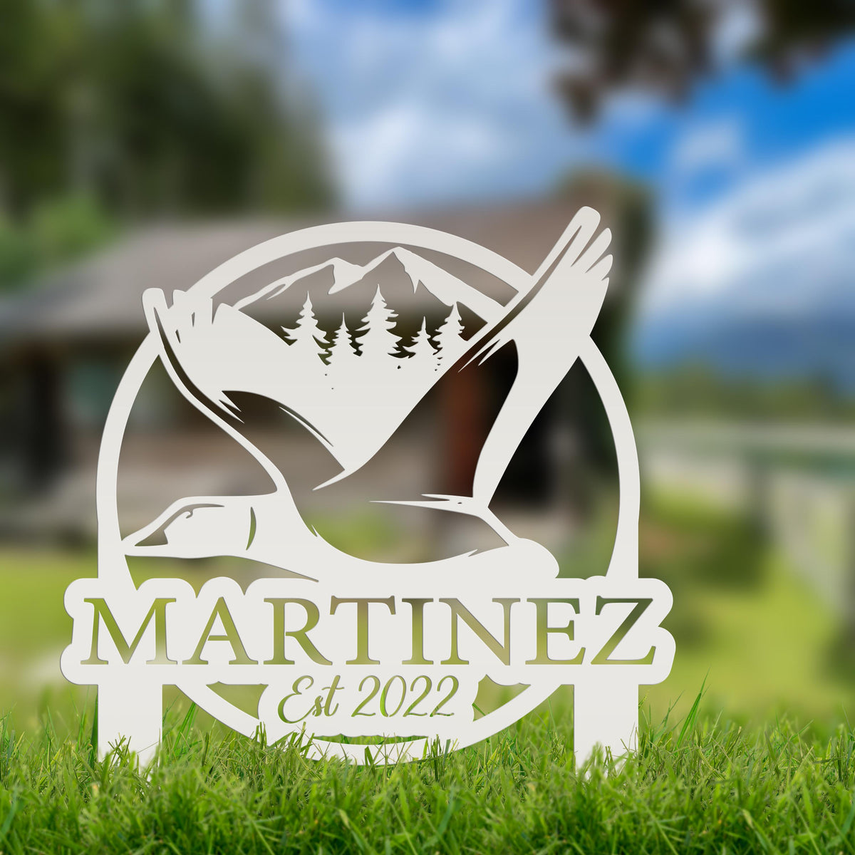 Custom Duck Hunting Metal Lawn Sign - Your name Lawn Sign