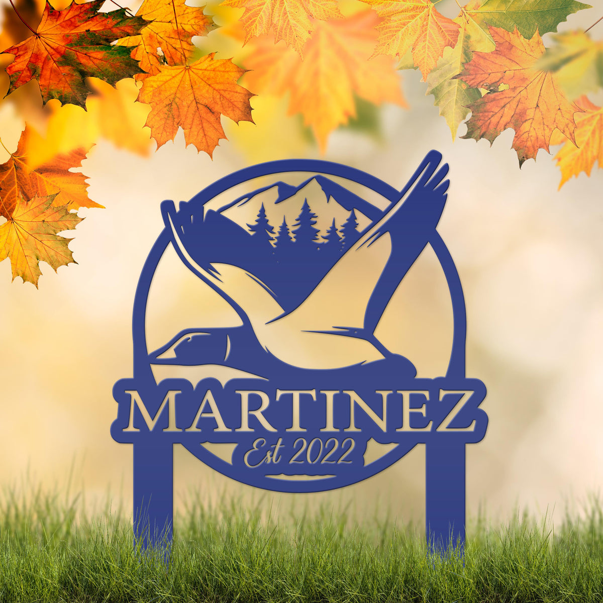 Custom Duck Hunting Metal Lawn Sign - Your name Lawn Sign