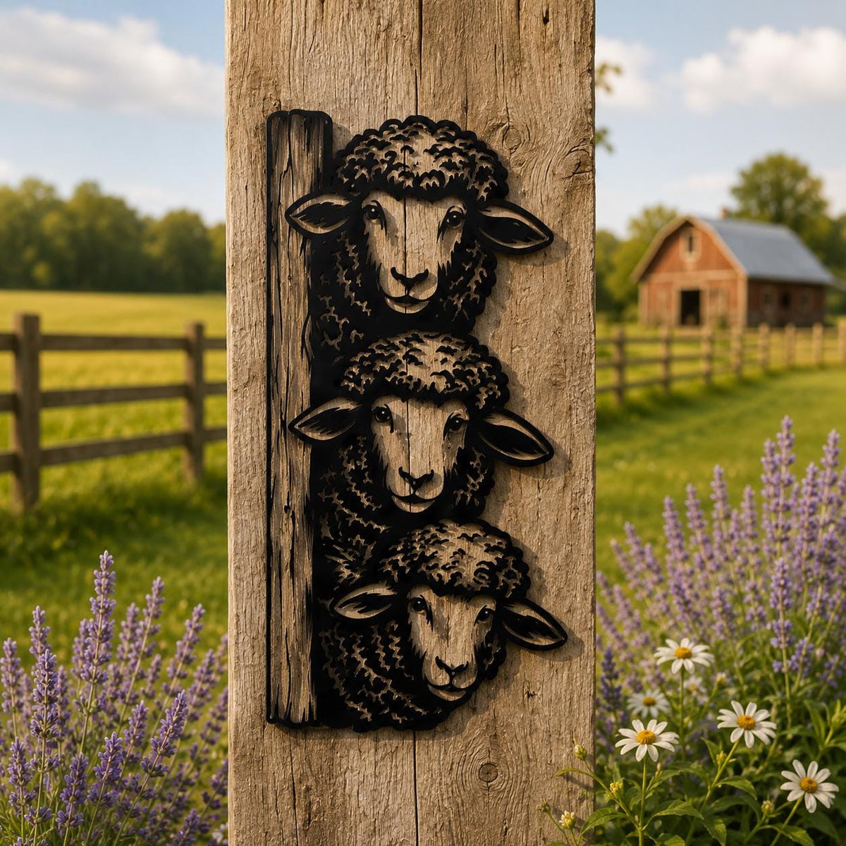 Farm Animal Metal Wall Art, Duck Horse Goat and Cow Decor for Barn, Porch or Country Home