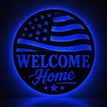 Personalized Metal LED Sign, Custom Wall Decor With Vibrant Glow, Housewarming Gift For Any Room
