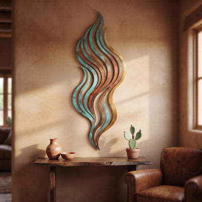 Abstract Metal Wall Art, Modern Wall Sculpture, Contemporary Home Decor
